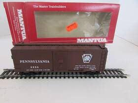 734-020 Mantua Ho Heavy 41ft Steel Box Car Pennsylvania #3235 Boxed