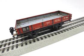 17640 Marklin Original O Brown Low Sided Open Wagon C-7 Excellent