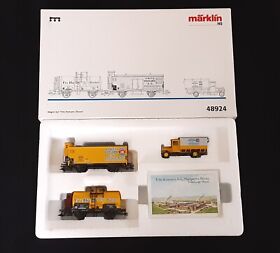 48924 Marklin Ho Transport Box Car Set Tanker Truck Freight Dr Fritz Homann New