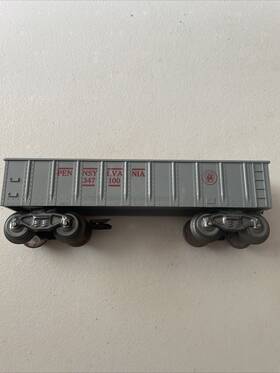 347100 Marx Pennsylvania Gray Gondola Red Lettering O Gauge 8 Wheel Pk Couplers