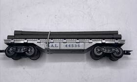 44535 Marx Seaboard Air Lines O Gauge Silver Flat Blue Letters F Trucks 8 Wheel