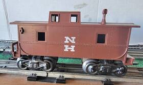 C-635 Marx O Gauge Rare 8 Wheel # C635 New Haven Brown Caboose Tilt Couplers Intact