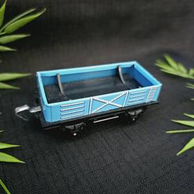 J-6459 Marx Vintage 1966 3.5 Inch Louis Co Trestle Tin Train Open Car Goes To Model