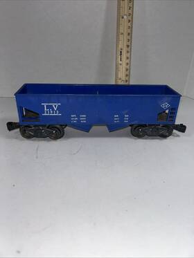 Lv-21429 Marx Vintage Train Lehigh Valley Lv 21913 Hopper Blue