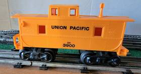 Up-3900 Marx Train Union Pacific Orange 3900 Caboose G Metal Trucks Intact Nice