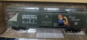 279-3101 Menards Gold Line Military Box Car With Nose Art Rosie Riveter