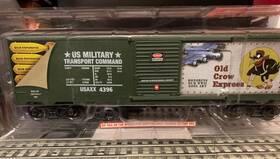 279-3850 Menards O Gauge Ww2 Commemorative Boxcar Old Crow Express Brand New Never Run