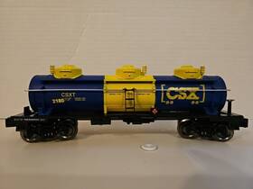 279-3952 Menards O Gauge Triple Dome Csx Oil Tanker #279-3952