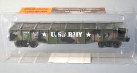 279-4333 Menards O Scale Military Gondola Car Us Army Usax 4094