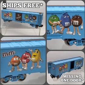 279-8132 Menards M&ms Candy Box Car #6621 Light Blue O-gauge - See Details