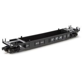 279-8371 Menards O Gauge 17 Inch Ttx Intermodal Car - Container Carrier Black Or Burgundy