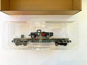 279-9433 Menards Army Flatcar With 1947 Power Wagon Sealed Lot#2