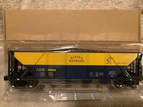279-3065 Menards 753429150657 Alaska Railroad Arr Hopper O Gauge Scale Brand New Car #90363