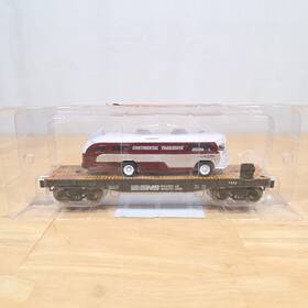 279-3377 Menards 753429163770 Gold Line O Scale Norfolk Flatcar With Continental Bus New 279-3377 Menards 753429163770 Gold Line O Scale Norfolk Flatcar With Continental Bus New