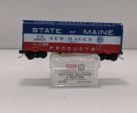 02100160 Micro-trains N New Haven 40ft Standard Steel Plug Door Boxcar #45007 Ln