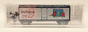 02100403 Micro-trains N Scale State Car Indiana In 1816 40ft Box # New