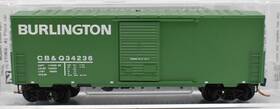 02400310 Micro-trains #02400310 N-scale Chicago Burlington And Quincy 40ft Box Car - Nib