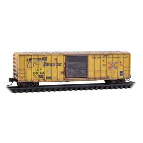 02544437 Micro-trains N Union Pacific Ex-railbox 50ft Rib Side Boxcar #130866