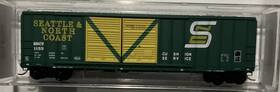 03000240 Micro-trains N Seattle And North Coast 50ft Double Doors Boxcar #1155 Nib