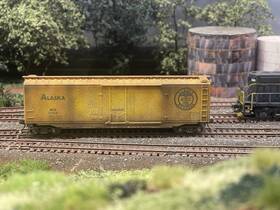 03200100 Micro-trains N Alaska 50ft Standard Steel Plug Door Boxcar #11734 Nib 03200100 Micro-trains N Alaska 50ft Standard Steel Plug Door Boxcar #11734 Nib
