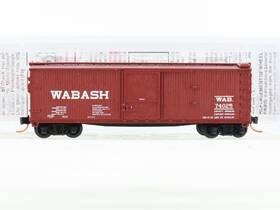 03954120 Micro-trains N Scale Mtl Wab Wabash 40ft Wood Boxcar #74025