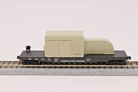 04500020 Micro-trains N Scale 50ft Flat Car With Load Norfolk And Western Nw 202536