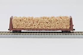 Micro-trains 05400030 N Scale 61ft 8 Inch Bulkhead Flat Car With Log Load Ssw 88267