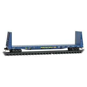 05400081 Micro-trains N 054 00 081 Gws Galveston Railroad 61ft Bulkhead Flat Car 450038