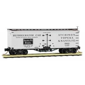 05800380 Micro-trains N Atsf 36 Wood Sheathed Ice Reefer #960 Ln/box