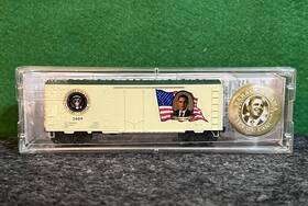 07400119 Micro-trains Barack Obama Presidential Box Car N Scale New Rare