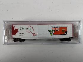07700156 Micro-trains N Scale Ontario 50ft Standard Single Door Boxcar #1867 Nos