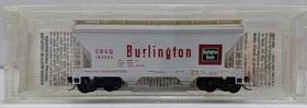 09200070 Micro-trains N Chicago B And Quincy 2-bay Acf Covered Hopper #183922 Nib