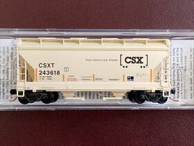 09200390 Micro-trains N #09200390 Csx Acf 2 Bay Covered Hopper Csxt #243618 Mib
