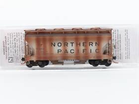 09244230 Micro-trains N Scale Mtl Np Railway Hopper Car #75052 Weathered