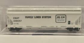 09400250 Micro-trains Train N Scale 3 Bay Covered Hopper Csxt # 248057 New