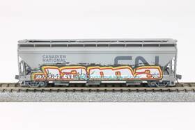 09444230 Micro-trains N Scale 3 Bay Acf Hopper Canadian National Cn Graffiti 09444230 Micro-trains N Scale 3 Bay Acf Hopper Canadian National Cn Graffiti