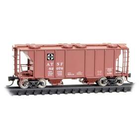 82078 Micro-trains 095 00 051 N Atchison Topeka And Santa Fe 2 Bay Covered Hopper #82078