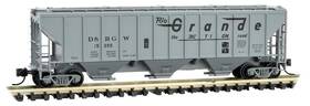 09600071 Micro-trains N D&rgw Ps-2 3-bay High Side Covered Hopper #15355 Ln/box