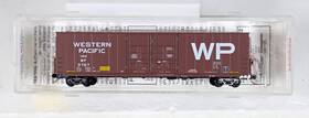 102050 Micro-trains N Western Pacific 60ft Boxcar Dbl Plug Doors # Wp 3767 - Nib