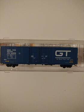 384606 Micro-trains 102080 N Scale Grand Trunk Western Box Car Excess Height Gtw