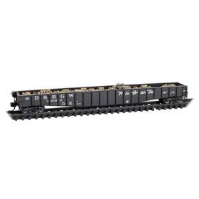 10700130 Micro-trains N Scale 65ft 70-ton Mill Gondola Denver Rio Grande Western