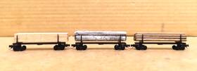 11104 Micro-trains 538 00 070 40ft Modern Log Cars 3-pack Z Scale