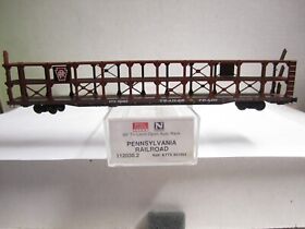 112030.2 Micro Trains Prr Pennsy Pennsylvania 89foot Tri Open Auto Rack #901493 N
