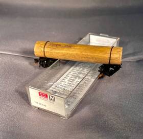11300740 Micro-trains N Scale Disconnect Large Single Log Trailer - Nib