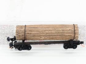 113030 Micro-trains N Scale Mtl Undecorated 40ft Skeleton Log Car With Load #3