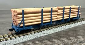 11500021 Micro Trains N Scale #11500021 65 Log Car Federal Paper Board Nib
