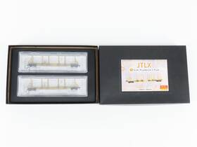 11544040 Micro-trains N Scale Mtl Jtlx Leasing Log Car 2-pack Weathered