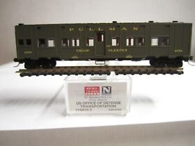 116010.2 Micro Trains Us Army Office Of Defense 50foot Troop Sleeper #9153 N