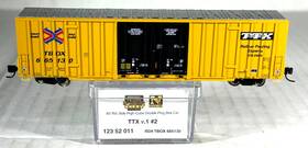 12352011 Micro-trains N Sc 60ft Rib Side Db Plug Door High Cube Box Car Ttx V.#2
