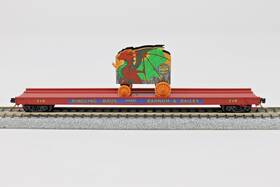 Micro-trains 13900250 N Scale 70ft Warren Circus Flat Car With Wagon Ringling Bros